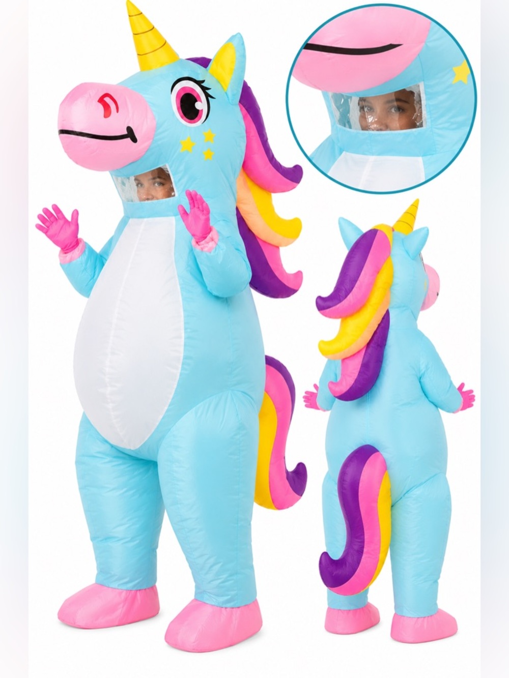 Adult Inflatable Unicorn Halloween Costume | One Size | AS IS